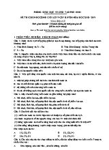 Đề thi học sinh giỏi cấp huyện môn Địa lý Lớp 9 - Năm học 2018-2019 - Phòng giáo dục và đào tạo Phù Ninh (Có đáp án)